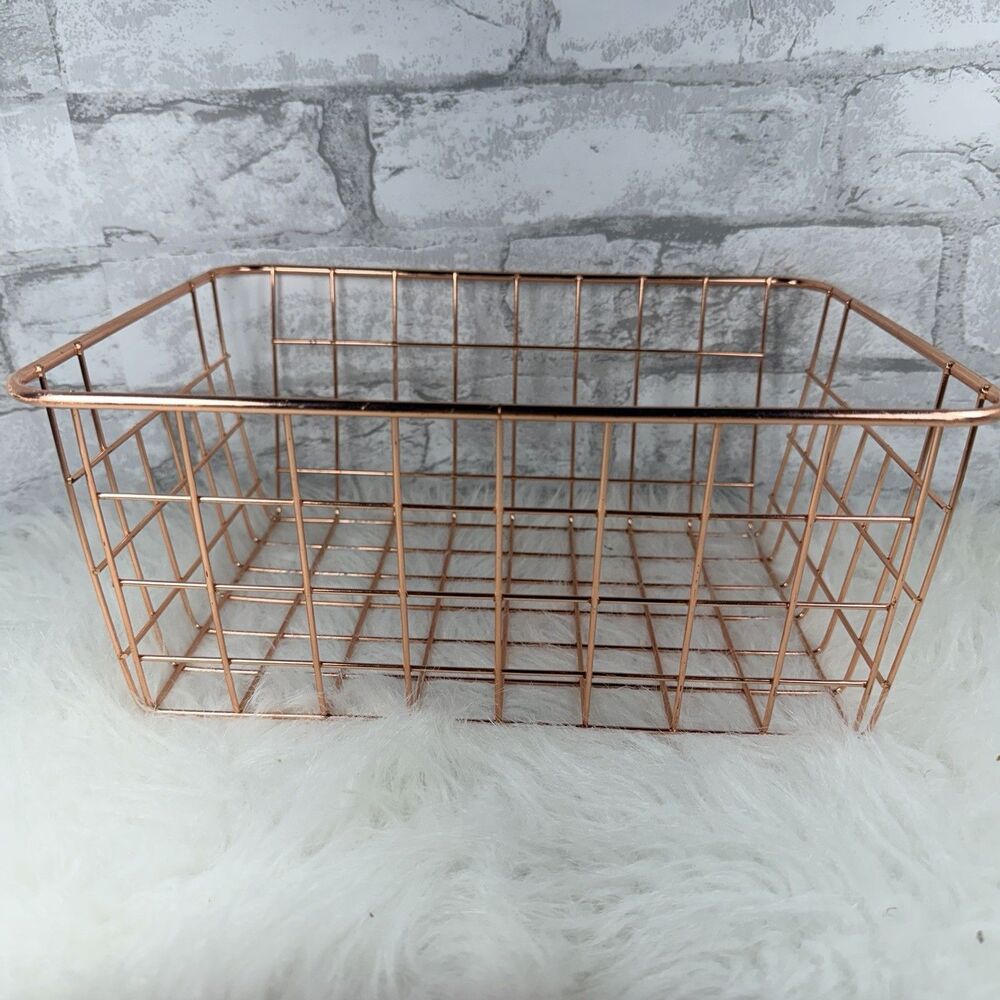 10” Bronze Metal Wire Basket